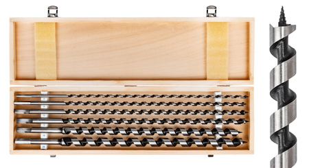 Zestaw wierteł do drewna (wiertło) 6-25 460MM 6szt SILVER