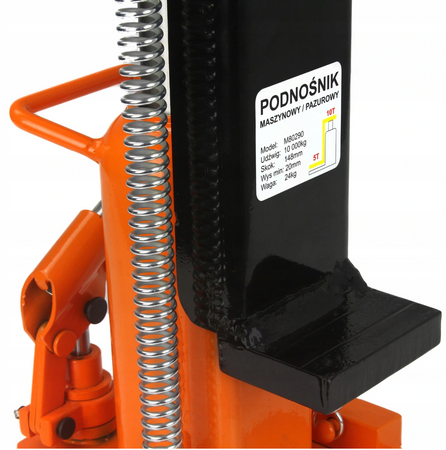 Podnośnik hydrauliczny maszynowy kolejowy 10T TIR BJC