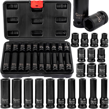 Zestaw nasadki udarowe nasadowe 1/2" 10-19mm 20el GEKO