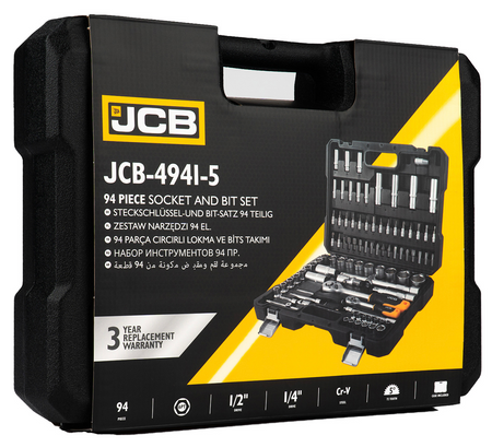 Zestaw narzędziowy 94 el. JCB