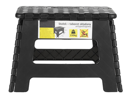 Stołek taboret warsztatowy składany uniwersalny siedzisko krzesło 150 kg GEKO