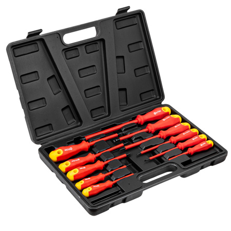 Specjalistyczne wkrętaki śrubokręty izolowane zestaw 11 szt. +walizka FALON-TECH