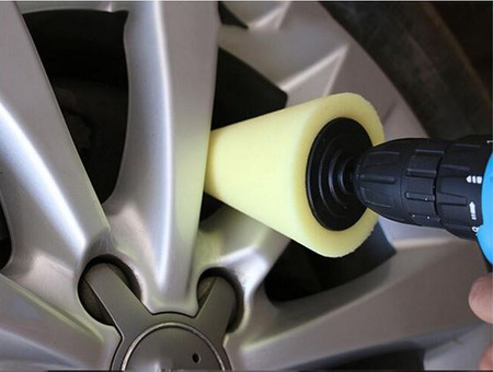 Gąbka polerska stożek do polerowania felg (komplet 3 sztuki) FALON-TECH