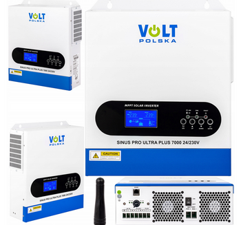 Inwerter solarny SINUS PRO ULTRA PLUS 7000 24/230V (3500/7000W)+ 100A MPPT (60-500V) VOLT POLSKA