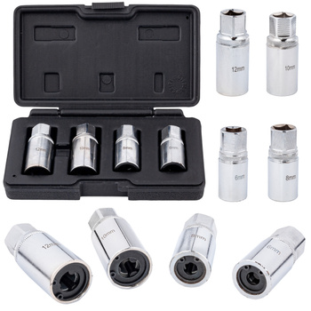 Nasadki klucze do urwanych śrub i szpilek 6-12mm 4el FALON-TECH