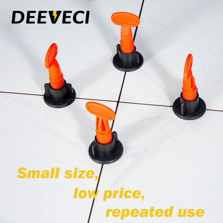 System poziomowania płytek kliny klipsy (50 klipsów + kluczyk) SILVER