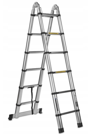 Drabina teleskopowa przegubowa aluminiowa 5m 150kg GEKO