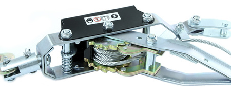 Wyciągarka wciągarka linowa uciąg 4 tony podwójne zębatki hak SILVER