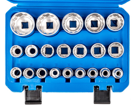 Nasadki spline 12 kąt zestaw nasadek 1/2 8-36 21el FALON-TECH