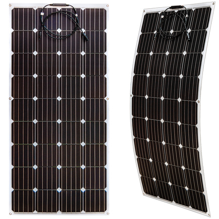 Zestaw solarny fotowoltaiczny FLEXI elastyczny 160W 12V (Panel solarny 160W, Regulator napięcia 10A) VOLT POLSKA