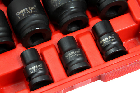 Zestaw nasadek 1/2" nasadki udarowe 8-32 mm walizka 35 elementów MAR-POL
