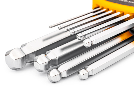 Zestaw klucze imbusowe wkrętaki imbusy crv z kulką 10el 1,27-10mm JCB