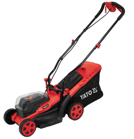 Kosiarka ogrodowa do trawy akumulatorowa 36V 2x2Ah 34cm YT-85220 YATO