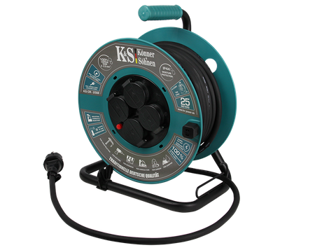 Przedłużacz bębnowy 25 m 4 gniazda KS CR-25M Könner&Söhnen KS