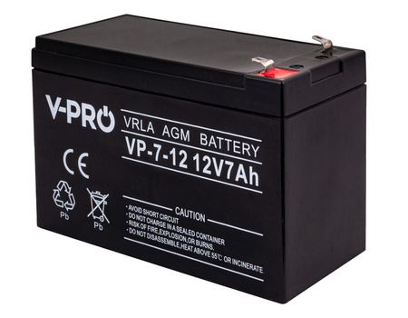 Akumulator AGM VRLA V-PRO 12V 7Ah Bezobsługowy VOLT POLSKA