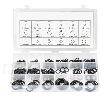 Oringi gumki uszczelki gumowe olejoodporne 225 sztuk FALON-TECH