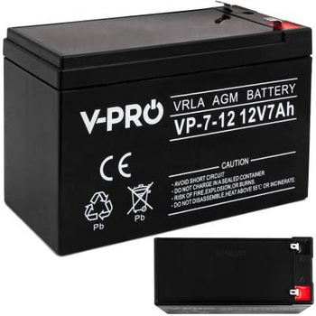 Akumulator AGM VRLA V-PRO 12V 7Ah Bezobsługowy VOLT POLSKA