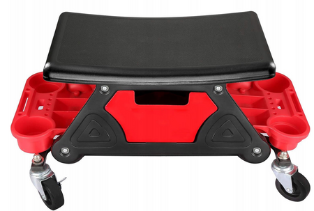 Taboret warsztatowy stołek siedzisko obrotowe kółka 360°