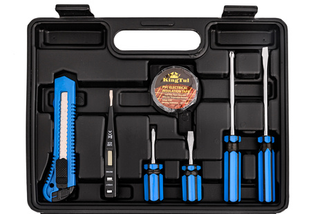 Zestaw narzędziowy 12 el w praktycznej walizce KINGTUL
