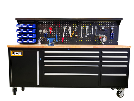 Stół warsztatowy narzędziowy blat roboczy JCB + agregat generator prądu 3,5 kW MAR-POL