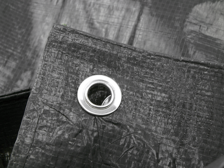 Plandeka uniwersalna okryciowa z oczkami szara gruba 120g/m2 10x10 m GEKO