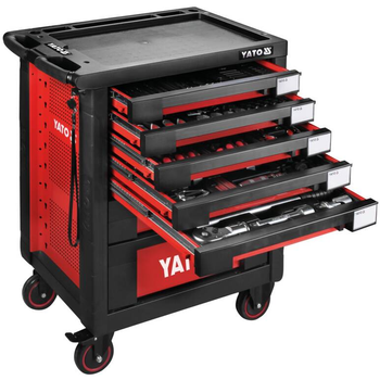 Szafka serwisowa narzędziowa warsztatowa wózek z narzędziami 165 el YT-55293 YATO