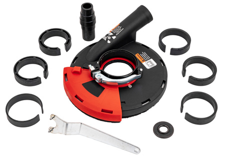 Osłona przeciwpyłowa odsysająca do szlifierki 180-230 mm FALON-TECH