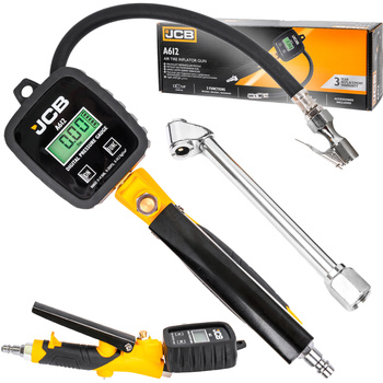Pistolet do pompowania kół cyfrowy manometr LCD pompka samochodowa 0-14  bar JCB