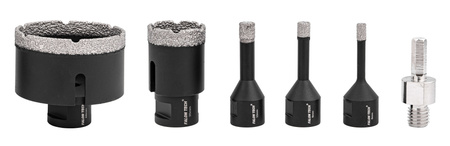 Otwornice diamentowe otwornica do gresu 6-68mm Zestaw 6el FALON-TECH