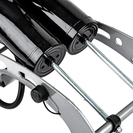 Pompka nożna dwutłokowa z manometrem + adaptery MAR-POL