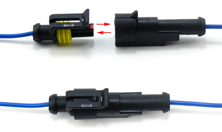 Złączki hermetyczne 622 el. wtyki typu SUPERSEAL do prądu Falon-Tech