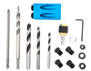 Szablon przyrząd do połączeń niewidocznych ukrytych zestaw wierteł 18el FALON-TECH