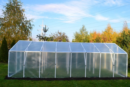 Tunel foliowy szklarnia ogrodowa 283x393 (ogórek) 11m2 PCV PTF POLSKA