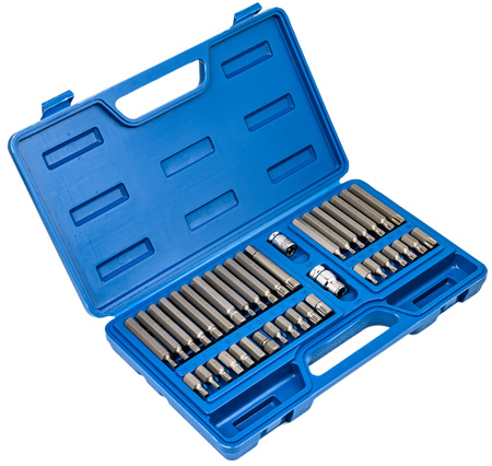 Zestaw bitów kluczy bity torx imbus hex spline walizka 40 el VOREL YATO