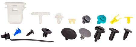 Spinki samochodowe klipsy kołki do tapicerki 730 szt FALON-TECH