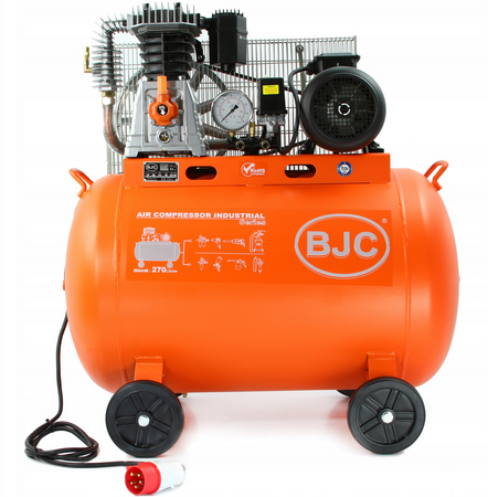 Kompresor olejowy sprężarka 270l profesjonalny 11bar 820l/min 4kW 5,5KM BJC