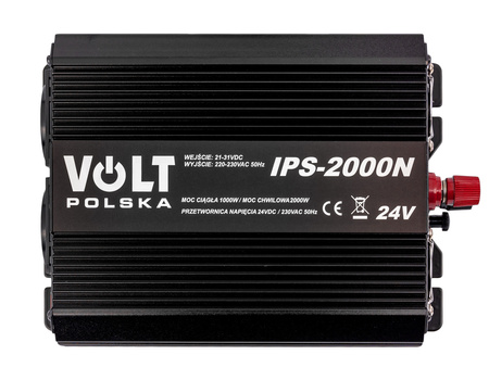 Przetwornica napięcia prądu IPS-2000N (24V/230V/2000W) VOLT POLSKA