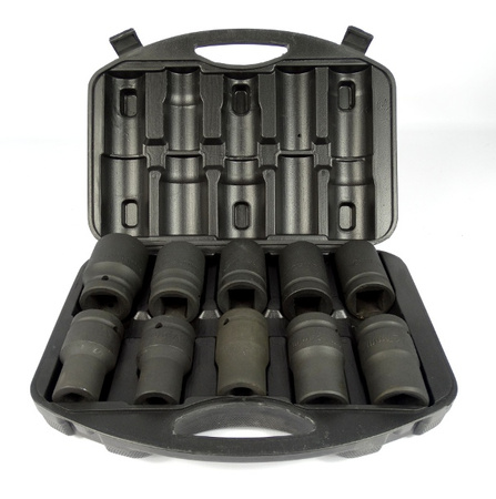 Klucz pneumatyczny udarowy do kół TIR 1" 5000Nm BJC + Nasadki