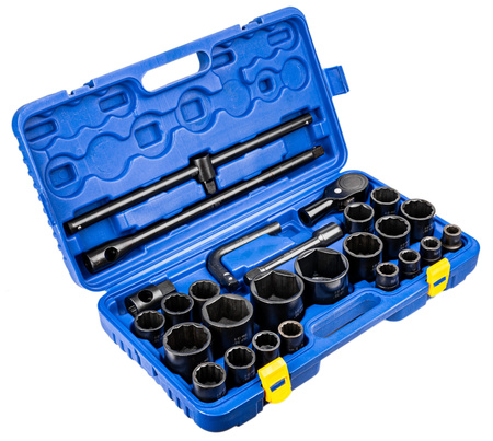 Zestaw klucze nasadowe nasadki udarowe do kół mocne 3/4" 6-K 12-K 26el FALON-TECH