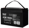 Akumulatory AGM 12V 100Ah zestaw 2 sztuk + przewód łączeniowy 35 cm VOLT POLSKA