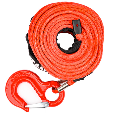 Lina syntetyczna syntetyk do wyciągarki wciągarki hak kausza 8mm 24m 4X4 off road TITANIUM WINCH