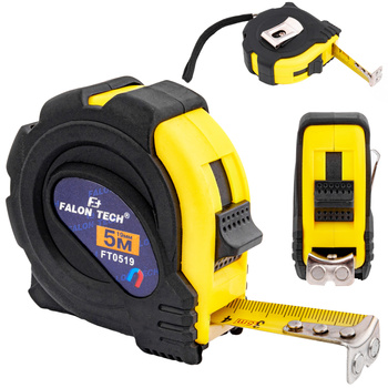Miara zwijana taśma z blokadą 5mx19mm metrówka FALON-TECH