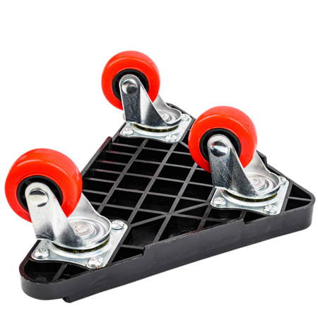 Zestaw rolki do transportu przesuwania mebli 300kg 5el SILVER