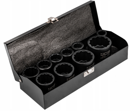 Zestaw nasadki udarowe nasadowe krótkie do klucza pneumatycznego 3/4" 17-46mm 12-k 10el JCB