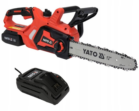 Piła akumulatorowa pilarka łańcuchowa ładowarka 12" 18v 4Ah YT-828137 YATO
