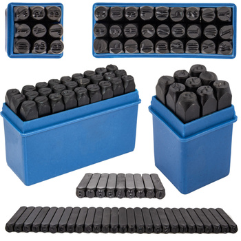 Znaczniki numeratory (cyfry + litery) 36el 8mm GEKO