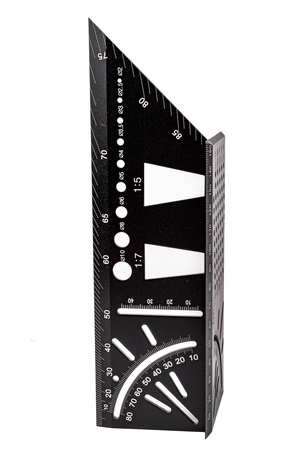 Kątownik japoński aluminiowy stolarski 3D przymiar miara miarka linijka FALON-TECH