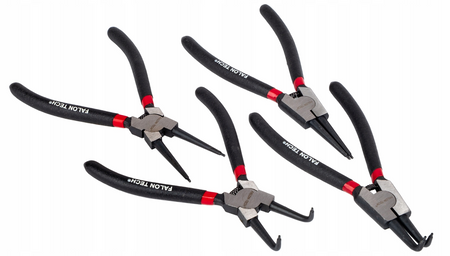 Szczypce do pierścieni segera 6" 4 szt segeera zestaw szczypiec 150 mm FALON_TECH