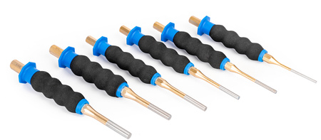 Zestaw wbijaki dobijaki cylindryczne punktaki z osłoną 3-8 mm 6szt FALON-TECH