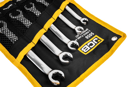 Klucze otwarte oczkowe zestaw do przewodów hamulcowych CR-V 5el 8-19mm JCB